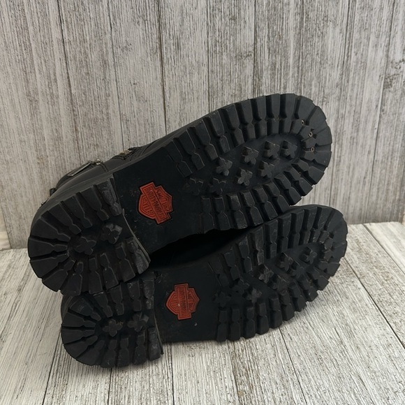 Harley Davidson Kiltie Women's black Full
Grain Logger Motorcycle Boots - Picture 5 of 10